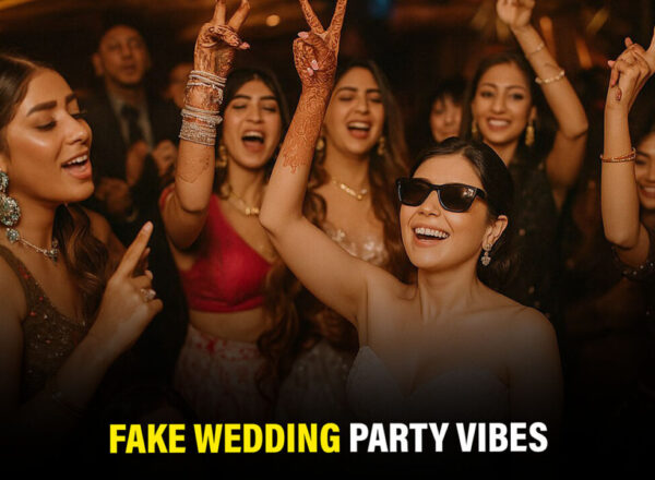 People enjoying fake party - a new trend